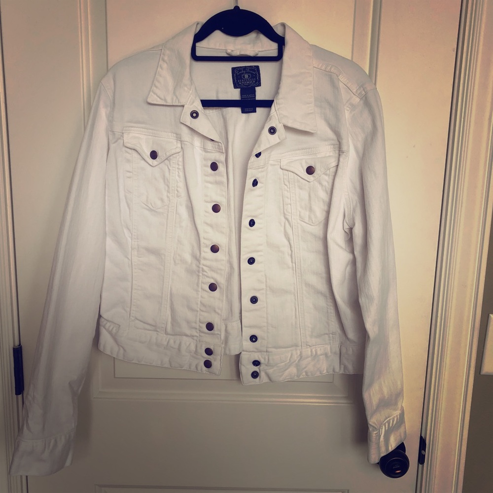 Lucky Brand White Denim Jacket